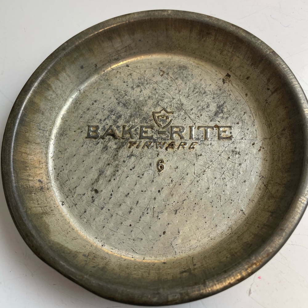 Tinware Silver Pie Pan